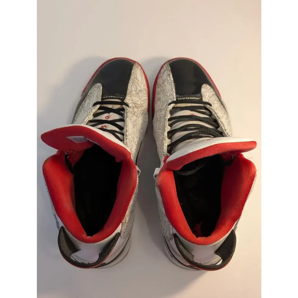Air Jordan Dub Zero Varsity Red 2022 Men's Size 8.5 Laser Black White 311046-160